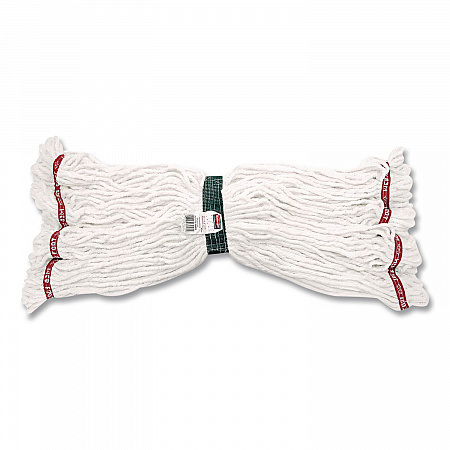 Super Stitch Cotton Looped End Wet Mop Head, 20 oz Capacity, Medium, White, 1