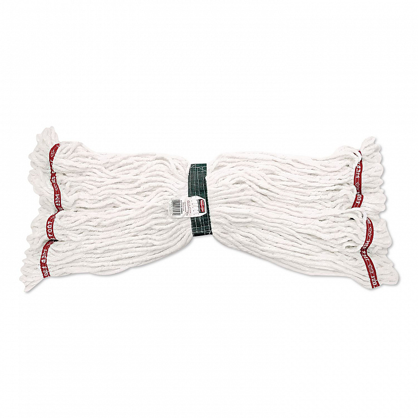 Web Foot Shrinkless Wet Mop Head, 20 oz, 5" Headband, White (A25206WHI)