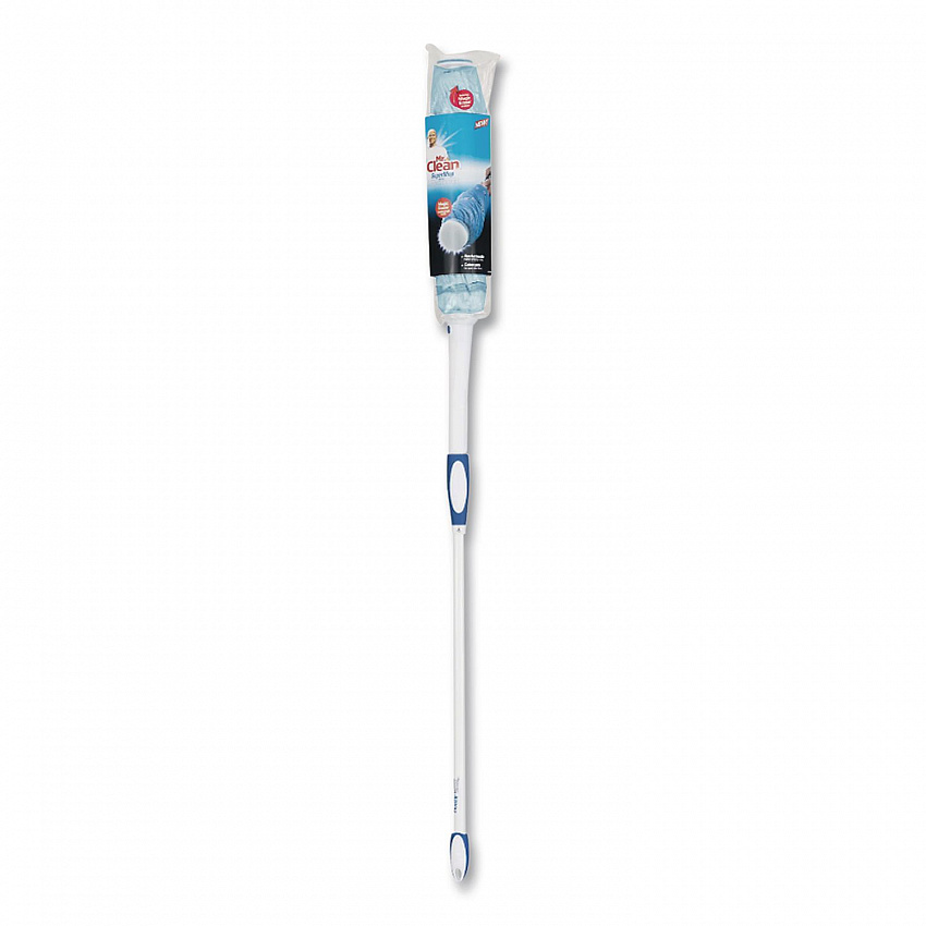SuperMop with Magic Eraser, 3.5" Blue Cotton Head, White Nylon Handle (949812)