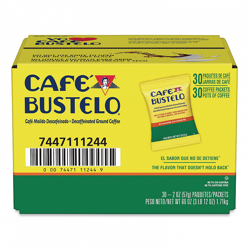 Decaffeinated Espresso Ground Coffee, 2 oz Fraction Pack, 30/Carton (11244)