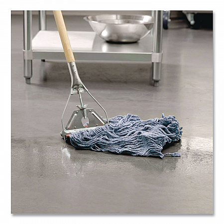 Dura Pro Blend Wet Mop, Cotton/Rayon/Synthetic, Medium, Blue (FGF51700BL00)