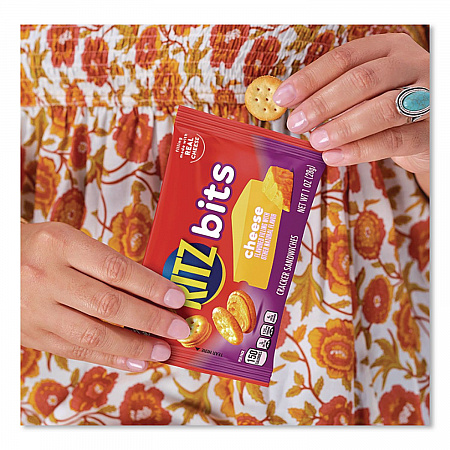 Ritz Bits, Cheese, 1 oz Pouch, 12/Pack (GEN00091)