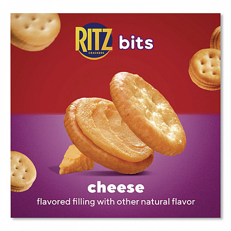 Ritz Bits, Cheese, 1 oz Pouch, 12/Pack (GEN00091)