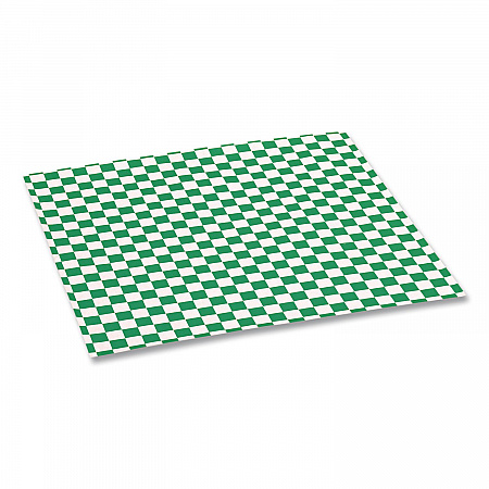 Grease-Resistant Paper Wraps and Liners, 12 x 12, Green Check, 1,000/Box, 5 Boxes/Carton (057950)