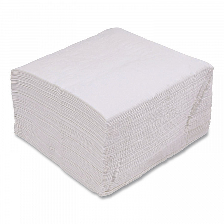 Linen-Feel Flat Napkins, 1-Ply, 16 x 16, White, 1,000/Carton (16X16LNAPW)