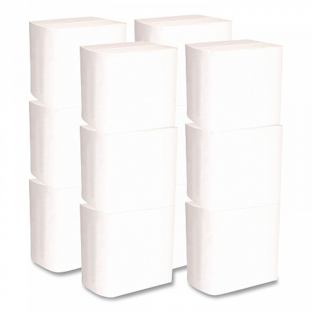 Interfold Napkins, 1-Ply, 8.8 x 6.3, White, 500/Pack, 12 Packs/Carton (6000INTW)