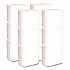 Interfold Napkins, 1-Ply, 8.8 x 6.3, White, 500/Pack, 12 Packs/Carton (6000INTW)