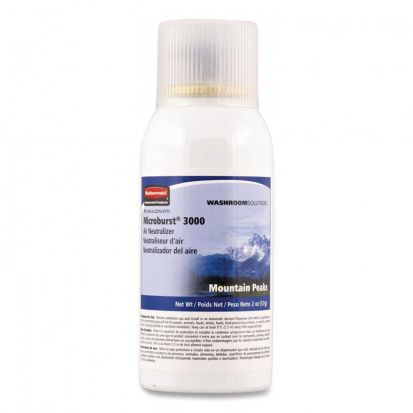 Microburst 3000 Refill, Mountain Peaks, 2 oz Aerosol Spray, 12/Carton (4012571)