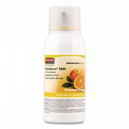 Microburst 3000 Refill, Mandarin Orange, 2 oz Aerosol Spray, 12/Carton (402408)