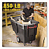 1 cu yd BRUTE Rotomolded Tilt Truck, 850 lb Capacity, Black (1314BLA)
