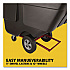 1 cu yd BRUTE Rotomolded Tilt Truck, 850 lb Capacity, Black (1314BLA)