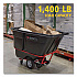 1 cu yd BRUTE Rotomolded Tilt Truck, 2,100 lb Capacity, Black (1316BLA)