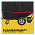 1 cu yd BRUTE Rotomolded Tilt Truck, 2,100 lb Capacity, Black (1316BLA)