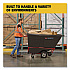 1 cu yd BRUTE Rotomolded Tilt Truck, 2,100 lb Capacity, Black (1316BLA)