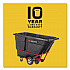 1 cu yd BRUTE Rotomolded Tilt Truck, 2,100 lb Capacity, Black (1316BLA)