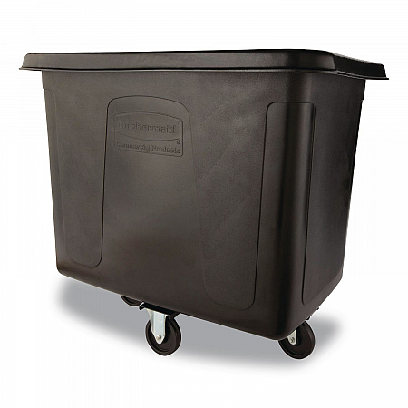 Cube Truck, 119.7 gal, 500 lb Capacity, Plastic/Metal, Black (FG461600BLA)