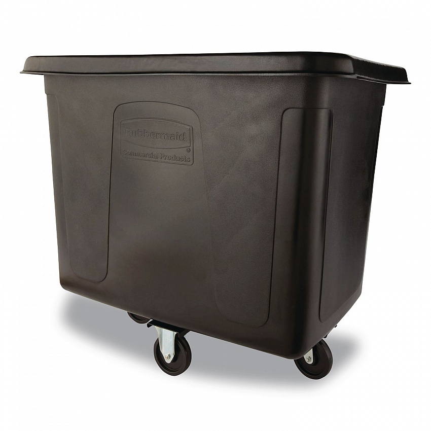 Cube Truck, 119.7 gal, 500 lb Capacity, Plastic/Metal, Black (FG461600BLA)