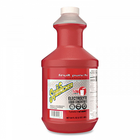 Liquid Concentrate Electrolyte Drink, Fruit Punch, 64 oz Bottles, 6/Carton (030325FP)