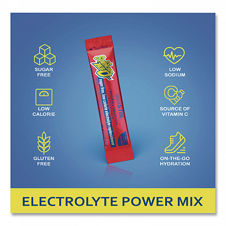 Sugar-Free Qwik Stik Energy Drink Mix, Fruit Punch, 1.26 oz Packet, 50/Pack (060102FP)