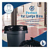 Reprocessed Resin Can Liners, 60 gal, 1.2 mil, 38 x 58, Black, 50 Bags/Carton (519E)
