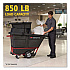 0.5 cu yd BRUTE Rotomolded Tilt Truck, 850 lb Capacity, Black (1305BLA)