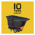 0.5 cu yd BRUTE Rotomolded Tilt Truck, 850 lb Capacity, Black (1305BLA)