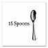 Sterling Assorted Plastic Cutlery, Mediumweight, (20) Forks/(15) Knives/(15) Spoons, Plastic, Silver, 50/Pack (8305ASV)
