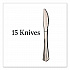 Sterling Heavy-Duty Plastic Cutlery, Heavyweight Knife, Silver, 50/Pack (8305KSV)