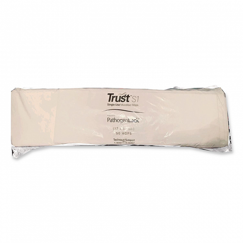 Freedom S1 Disposable Microfiber Wet/Dry Dust Mop Pads, 18 x 5, White, 50 Pads/Bag, 10 Bags/Carton (TMMP446018)