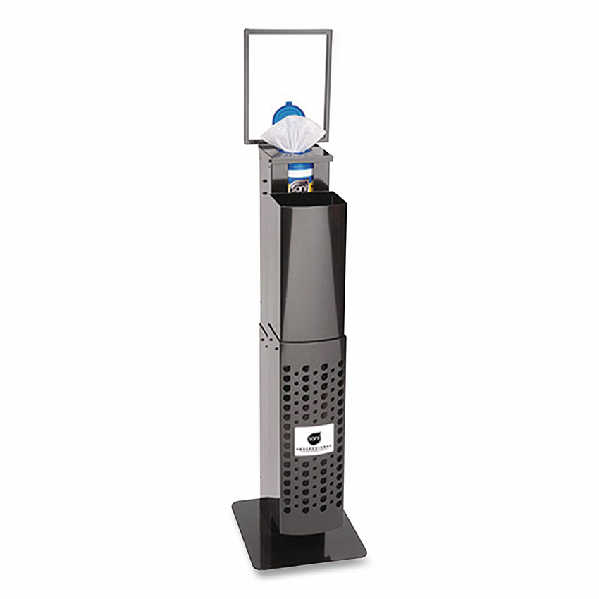Pop-Up Floorstand, 12 x 14.5 x 51.5, Black (Q438FP)