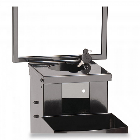 Pop-Up Floorstand, 12 x 14.5 x 51.5, Black (Q438FP)