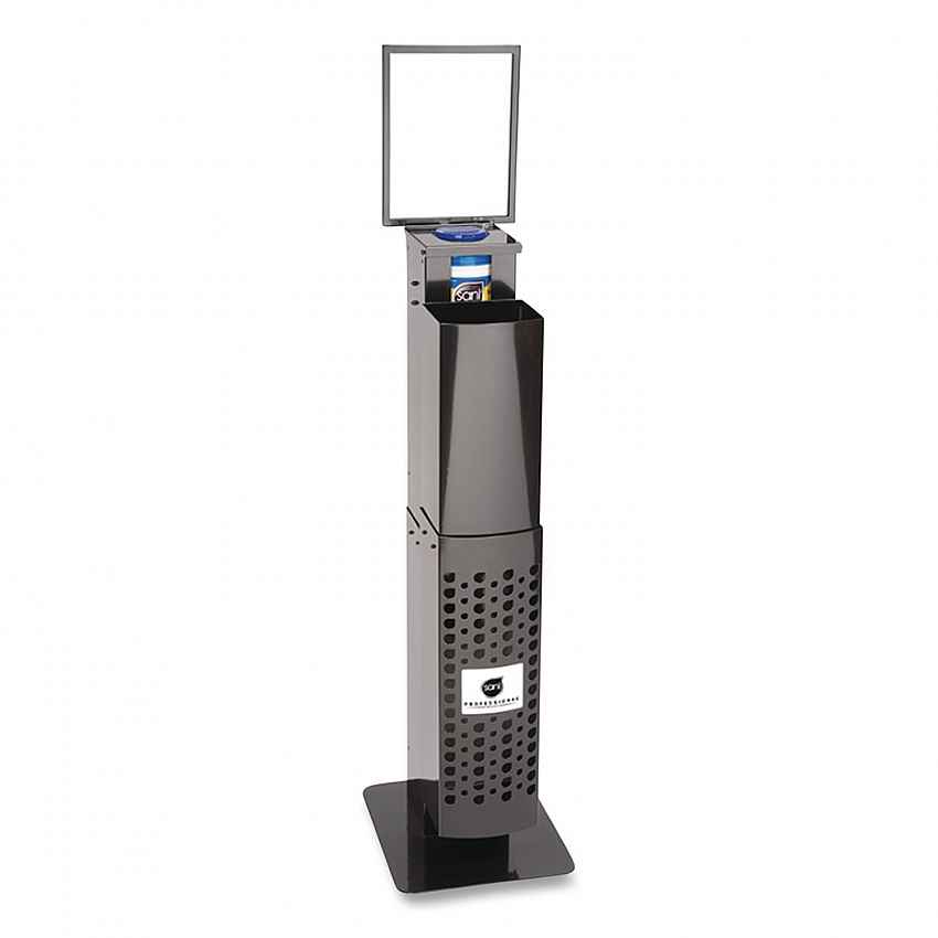 Pop-Up Floorstand, 12 x 14.5 x 51.5, Black (Q438FP)