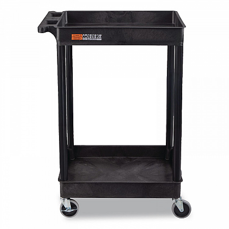 ENDURA Two-Shelf Utility Cart, Plastic, 300 lb Capacity, 26.5