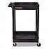 ENDURA Two-Shelf Utility Cart, Plastic, 300 lb Capacity, 26.5