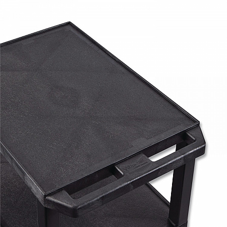 TUFFY Three-Shelf Multipurpose Utility Cart, Plastic, 300 lb Capacity, 26.5