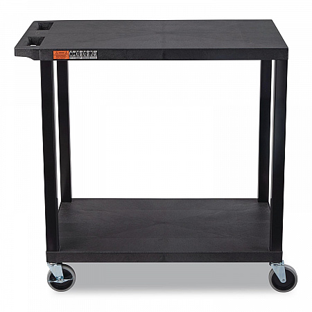 TUFFY XL Two-Shelf Multipurpose Utility Cart, Plastic, 400 lb Capacity, 35.25