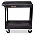TUFFY XL Two-Shelf Heavy-Duty Multipurpose Utility Cart, Plastic, 500 lb Capacity, 35.25