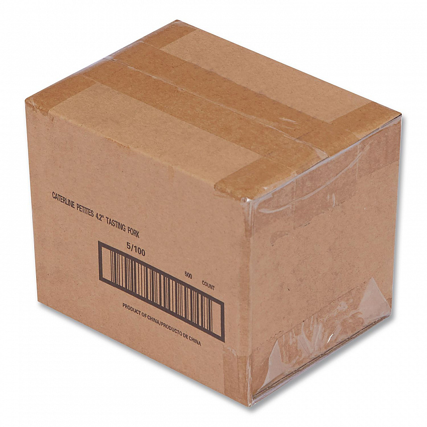 Petite Tasting Fork, Polystyrene, Silver, 400/Carton (RFPFK4)