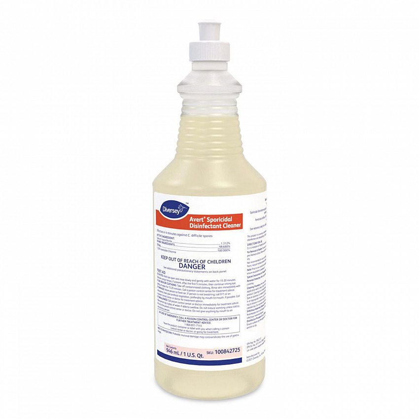 Avert Sporicidal Disinfectant Cleaner, 32 oz Spray Bottle, 12/Carton (100842725)