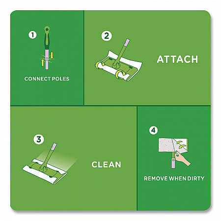 Dry Refill Cloths, 1-Ply, 10.4