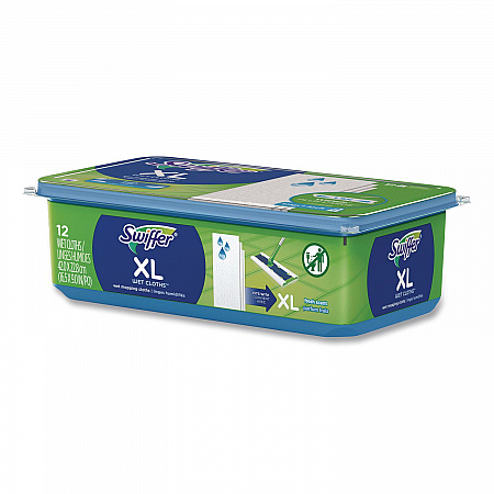 Max/XL Wet Refill Cloths, 9 x 16.5, Fresh Scent, White, 12/Tub (74471EA)