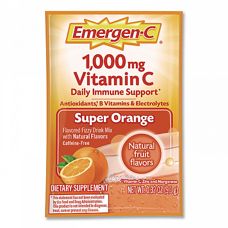 Vitamin C Drink Mix, 1,000 mg Vitamin C, Super Orange, 60/Pack (130213)