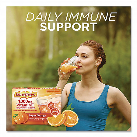 Vitamin C Drink Mix, 1,000 mg Vitamin C, Super Orange, 60/Pack (130213)