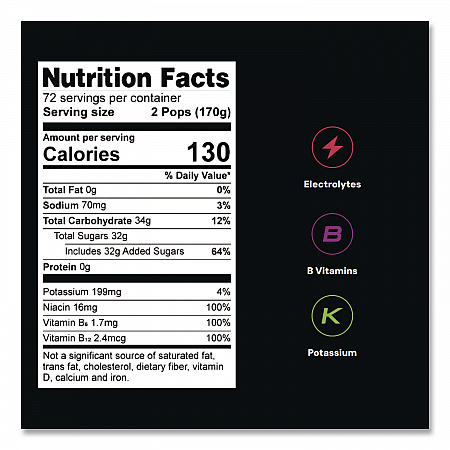Body Quencher Electrolyte Freezer Pops Variety Pack, Assorted Flavors, 144/Carton (M3600013)