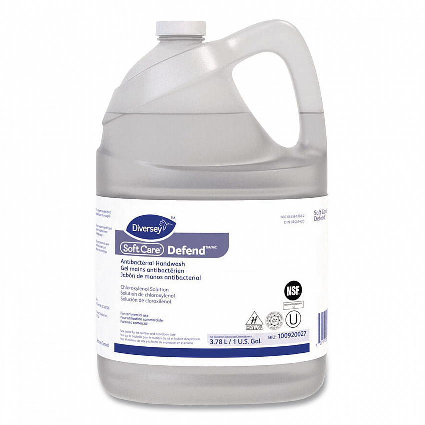 Soft Care Defend Antibacterial Handwash for IntelliCare Dispensers, Medicinal Scent, 1 gal, 4/Carton (100920027)