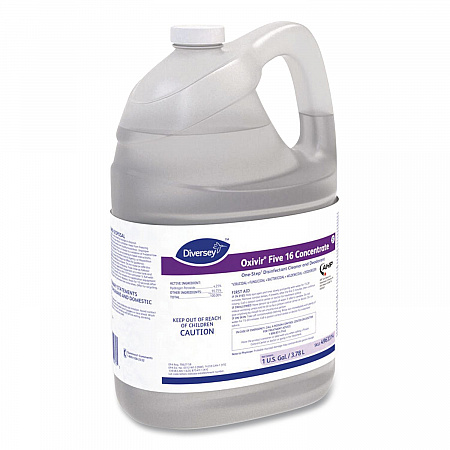 Five 16 One-Step Disinfectant Cleaner, Unscented, 1 gal Bottle, 4/Carton (4963314)
