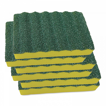 Heavy-Duty Scrubber Sponge, 4 x 2.5, 1