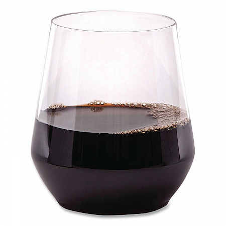 Reserv Stemless Glassware, 12 oz, Clear, 16 Cups/Tray, 4 Trays/Carton (RESSGL12)