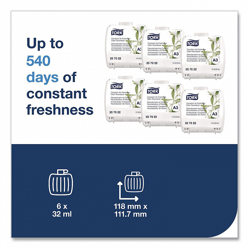 Constant Air Freshener Refill, 32 mL, 6/Carton (257022)