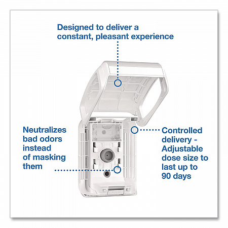 Constant Air Freshener Dispenser, 3.93 x 4.72 x 5.98, White, 6/Carton (256021)